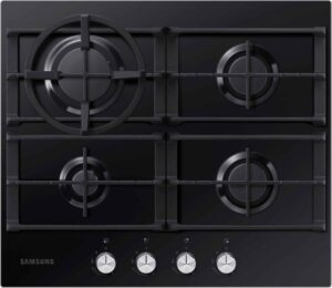 Samsung NA64H3010AK 4 Burner Gas Hob with Cast Iron Grates