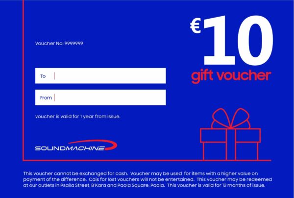 €10 Gift Voucher - Physical