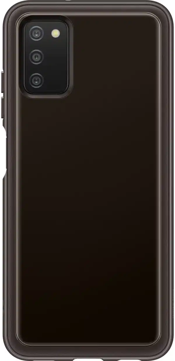 Samsung A03s Soft Clear Cover - Black - Image 2