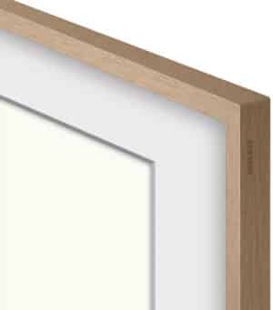 Customisable Modern Teak Bezel for The Frame 50" TV