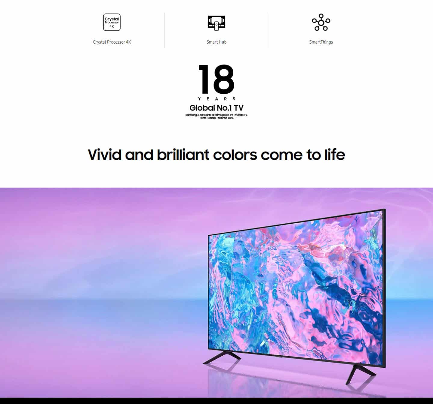 Samsung UE43CU7170UXZT 43 Crystal 4K Ultra HD Smart TV ALL 1