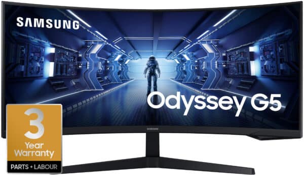 Samsung LC34G55TWWPXEN 34" Odyssey G55T UWQHD 165Hz Gaming Monitor