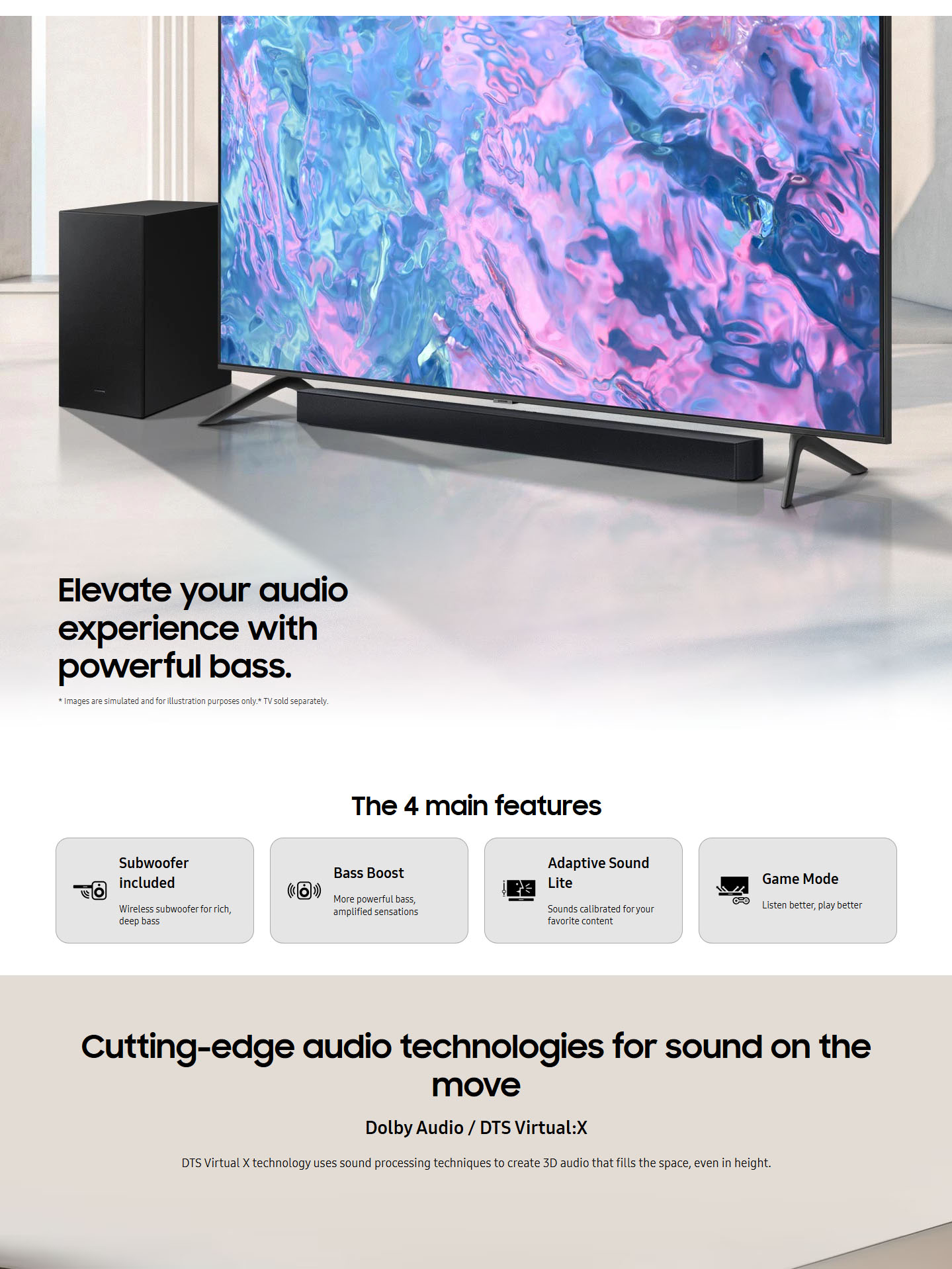 Samsung HW-C450 ZF 2.1ch 280W C-Series Soundbar ALL 1