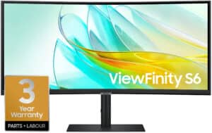 Samsung LS34C652UAUXEN 34" ViewFinity 3440x1440 4K Ultra HD LED Monitor