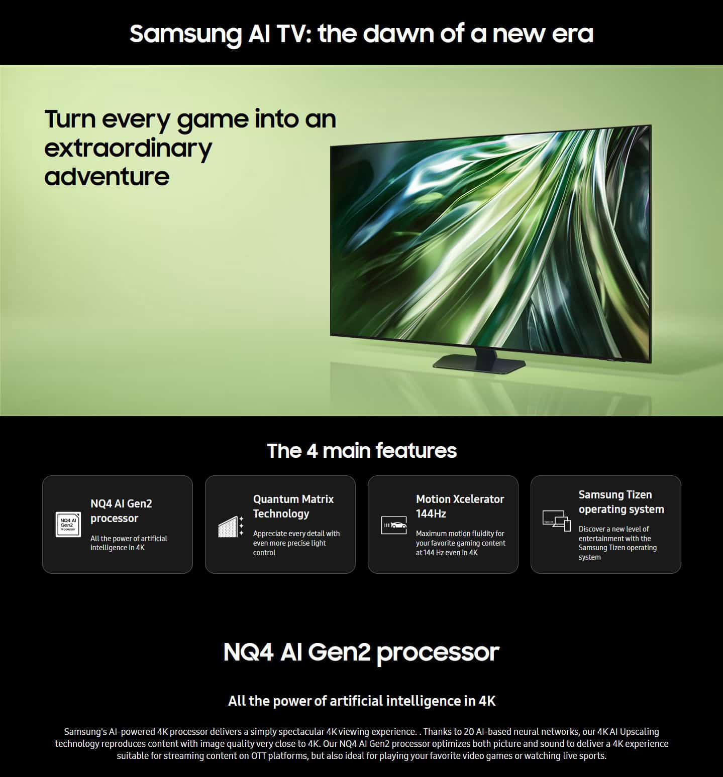 Samsung QE43QN90DATXZT 43” Neo QLED 4K Ultra HD Smart TV WiFi ALL 2