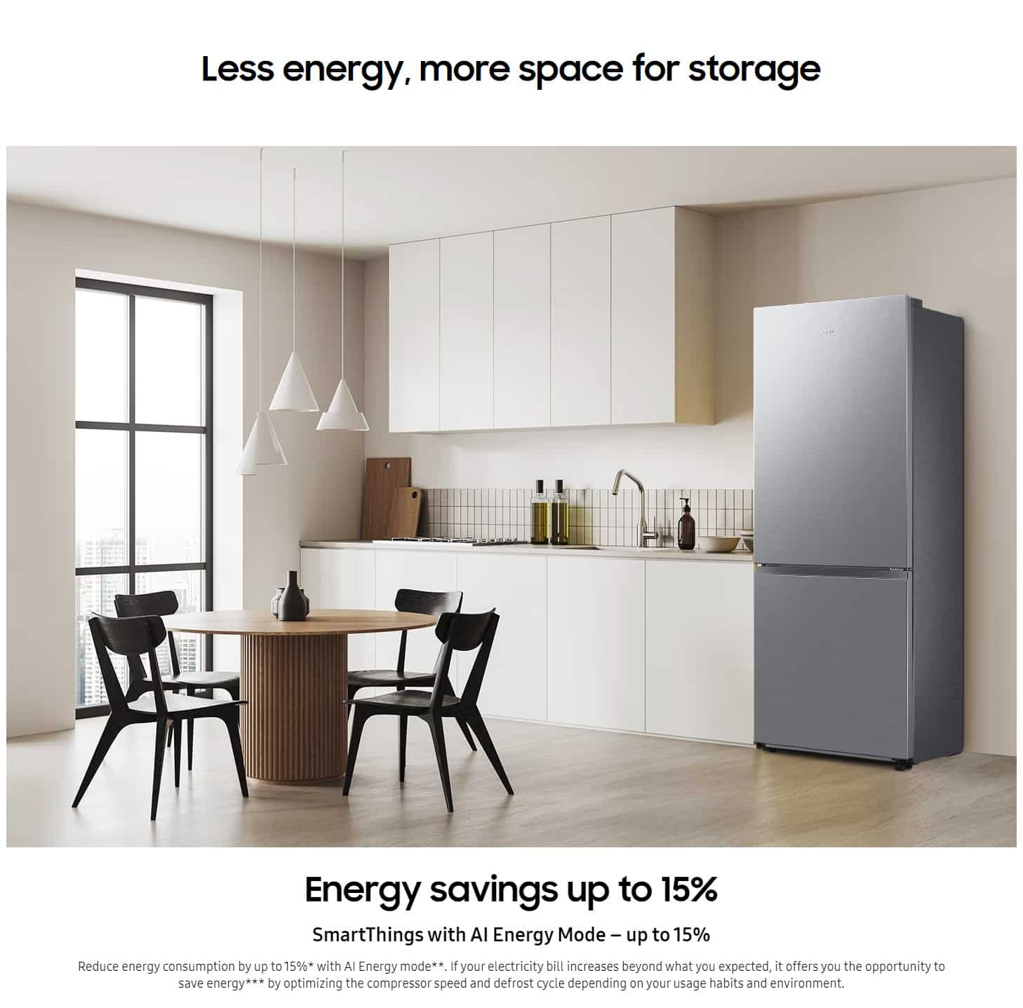 Samsung RB50DG601EB1EF 75cm SpaceMax AI Fridge-Freezer ALL 1