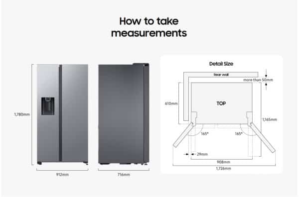 Samsung RS65DG54M3SLEF Air Space AI American Style Fridge Freezer - Image 9
