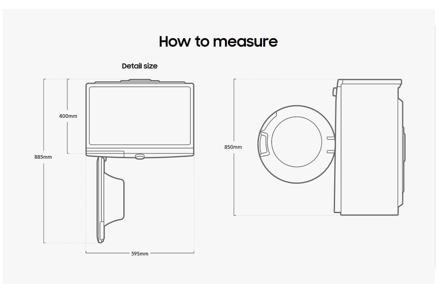 Samsung WW60A3120WE ET 40cm Free Standing Washing Machine, 6kg, 1200rpm ALL 4
