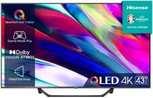 Hisense 43A7KQ 43" QLED 4K Ultra HD Smart TV Wi-Fi