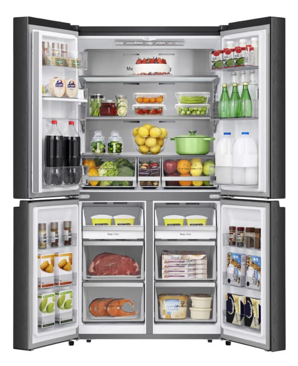 Hisense RQ758N4SWFE PureFlat American Style Fridge Freezer - Black - Image 4