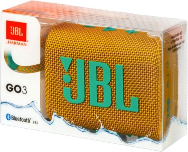 JBL GO 3 Portable Speaker - Yellow - Image 5
