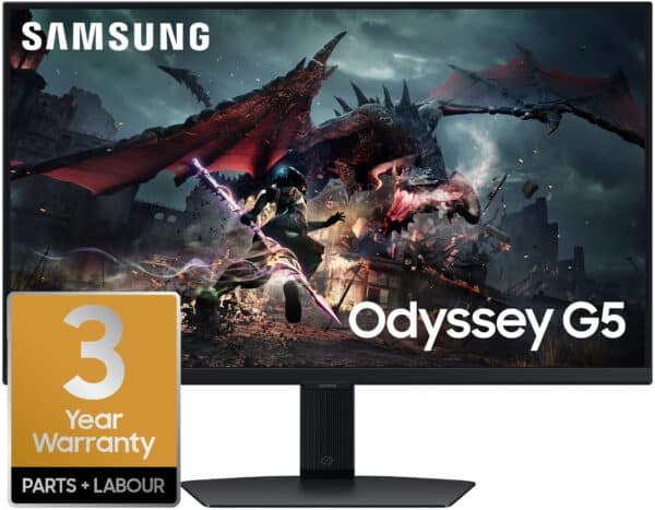 Samsung LS27DG500EUXEN 27" Odyssey G5 QHD G50D 180Hz Gaming Monitor