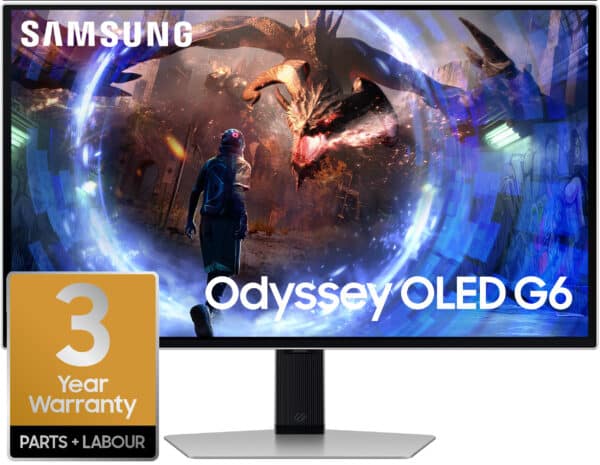 Samsung LS27DG600SUXEN 27" Odyssey OLED G6 G60SD QHD 360Hz Gaming Monitor