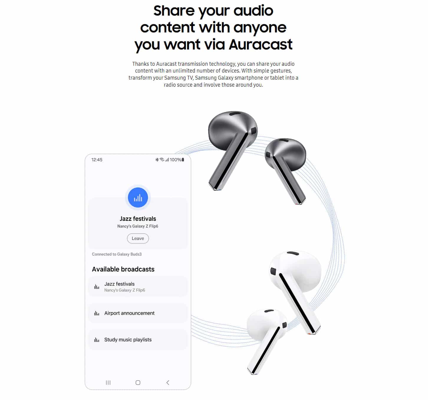 Samsung Galaxy Buds 3 Bluetooth True Wireless Stereo In-Ear Headset - Silver ALL 13