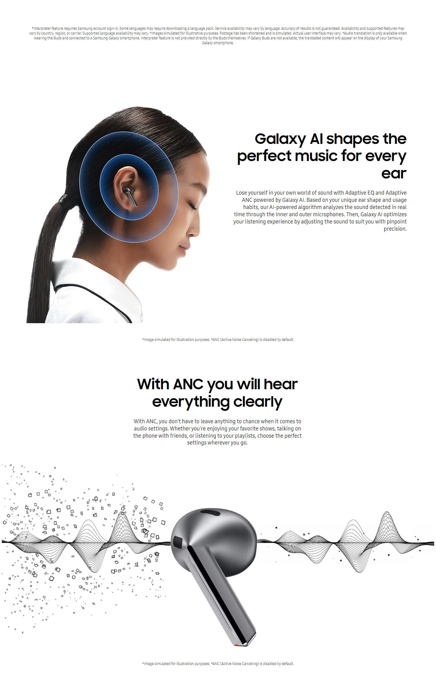 Samsung Galaxy Buds 3 Bluetooth True Wireless Stereo In-Ear Headset - Silver ALL 8