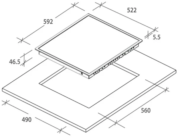 Candy CH64CCB/4U2 Idea 60cm 4-Zone Glass Ceramic Hob - Image 5