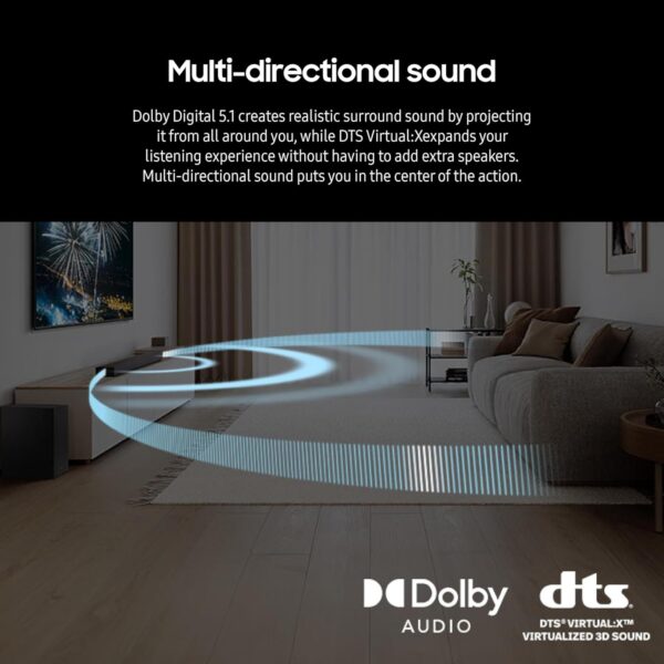Samsung HW-B750D/ZF 5.1ch Soundbar w/Dolby Audio, DTS Virtual:X - Image 6