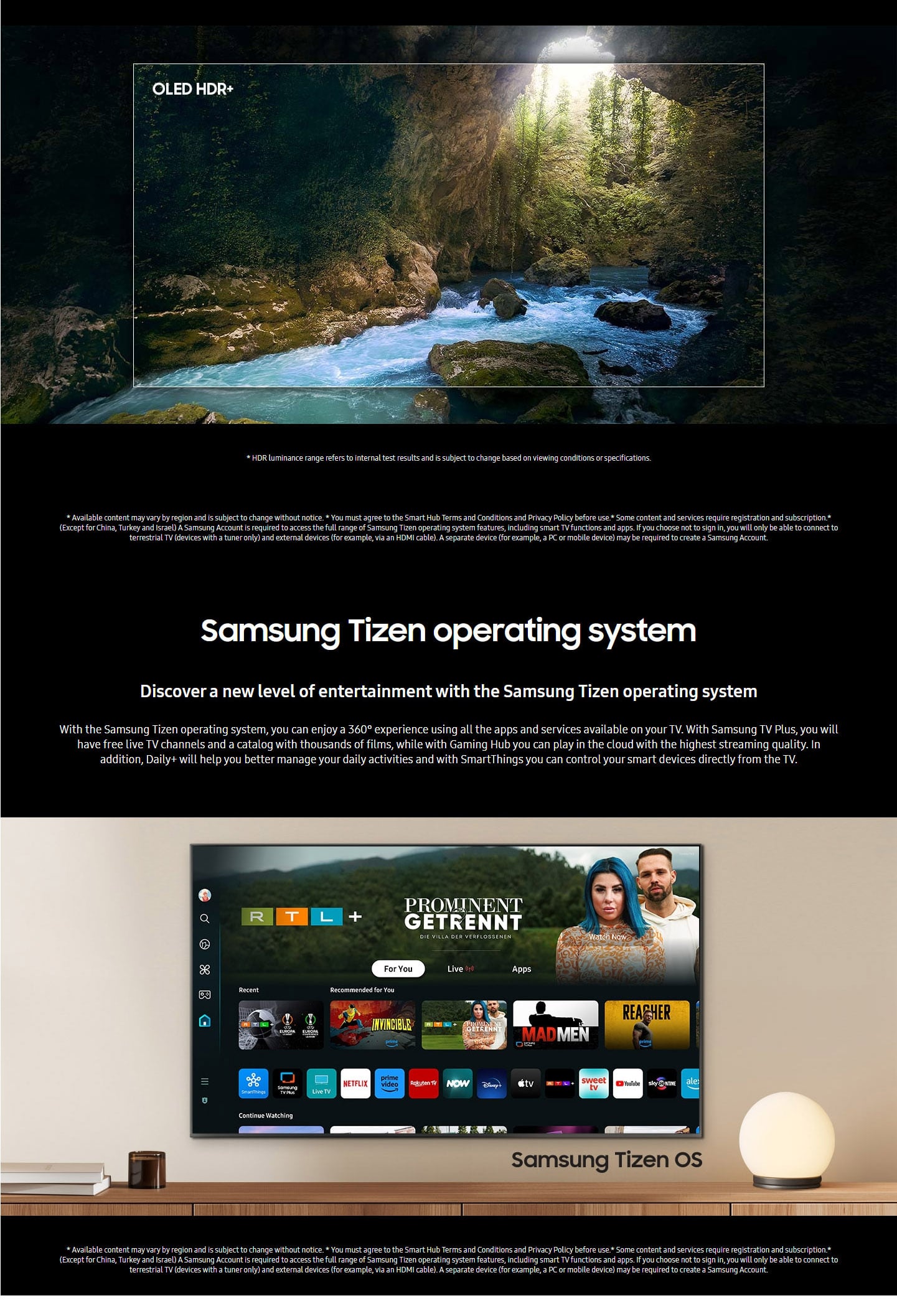 Samsung QE55S90DAEXZT 55 OLED 4K Ultra HD Smart TV Wi-Fi ALL 4