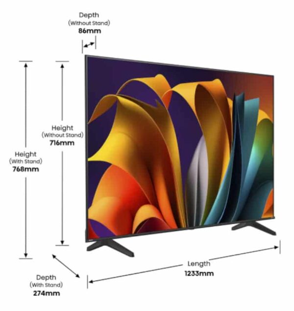 Hisense 55A6N 55" Class A6 Series LED 4K Ultra HD Smart TV Wi-Fi - Image 2