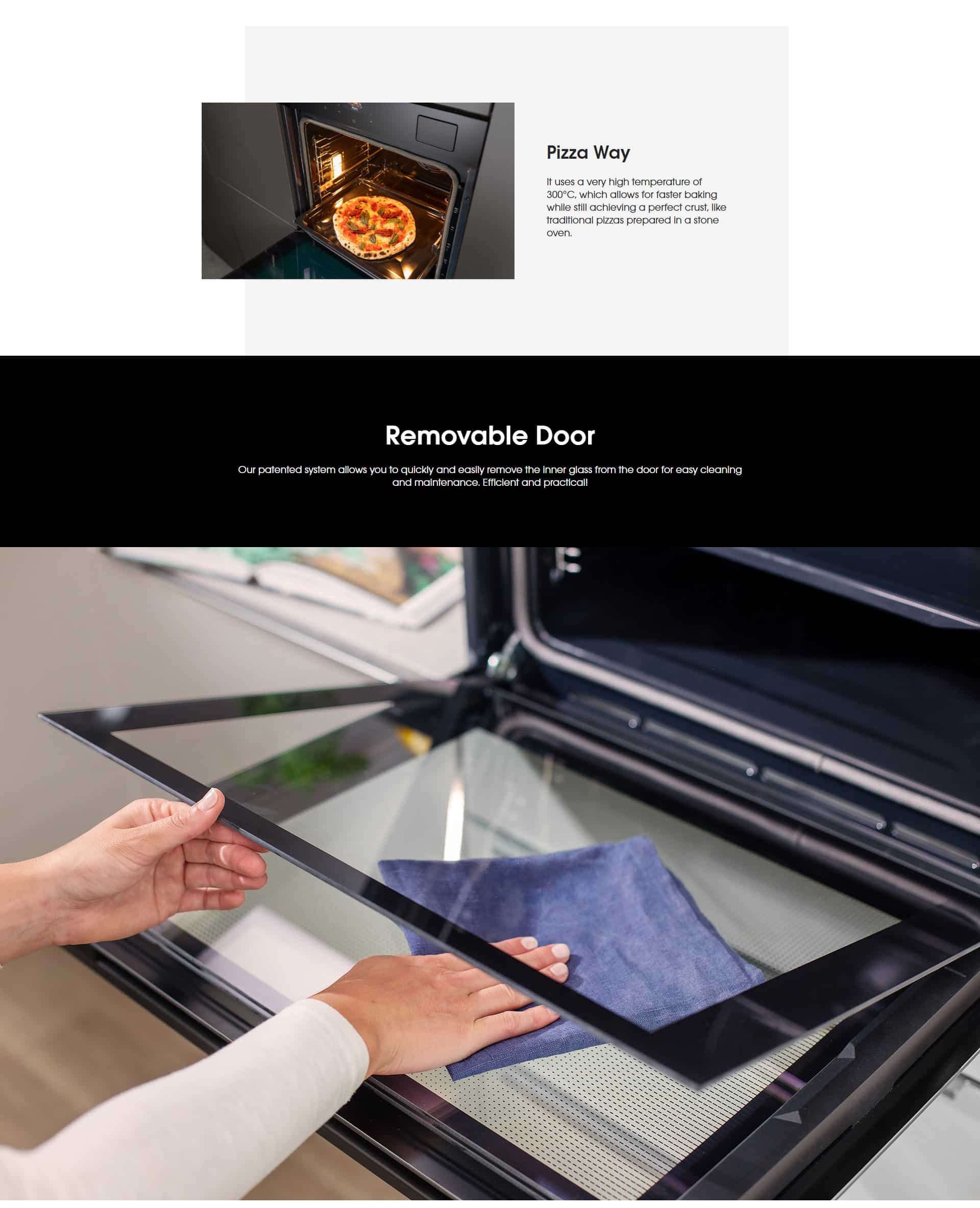 Hisense BI64213EPX 77L Pyrolytic Oven with 300° Pizza Mode ALL 5