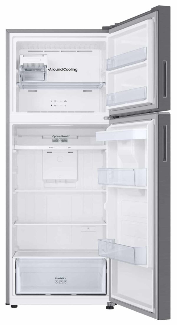 Samsung RT42CG6724S9ES EcoFlex AI 412L Double Door Refrigerator - Silver - Image 2
