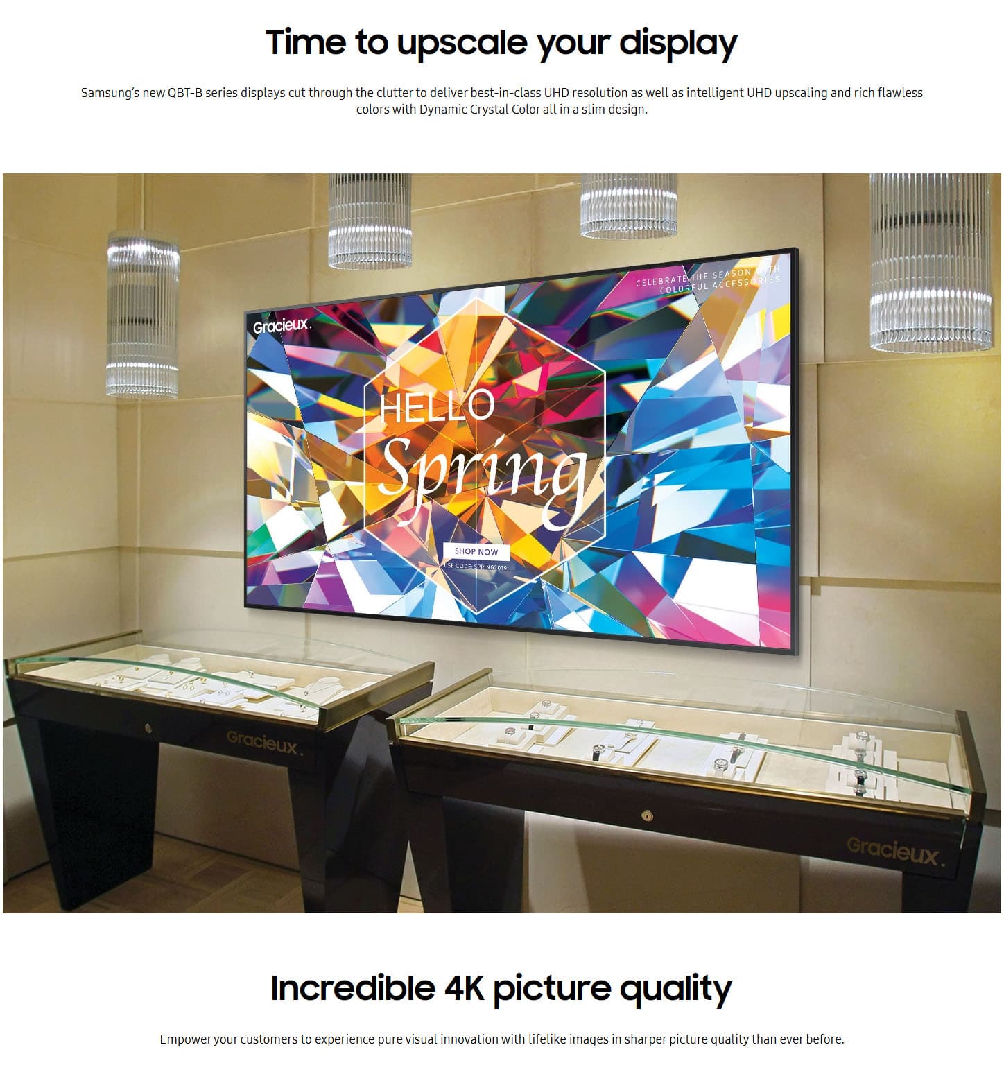 Samsung LH98QBTBPGCXEN 98 QBT Flat Panel Digital Signage ALL 1