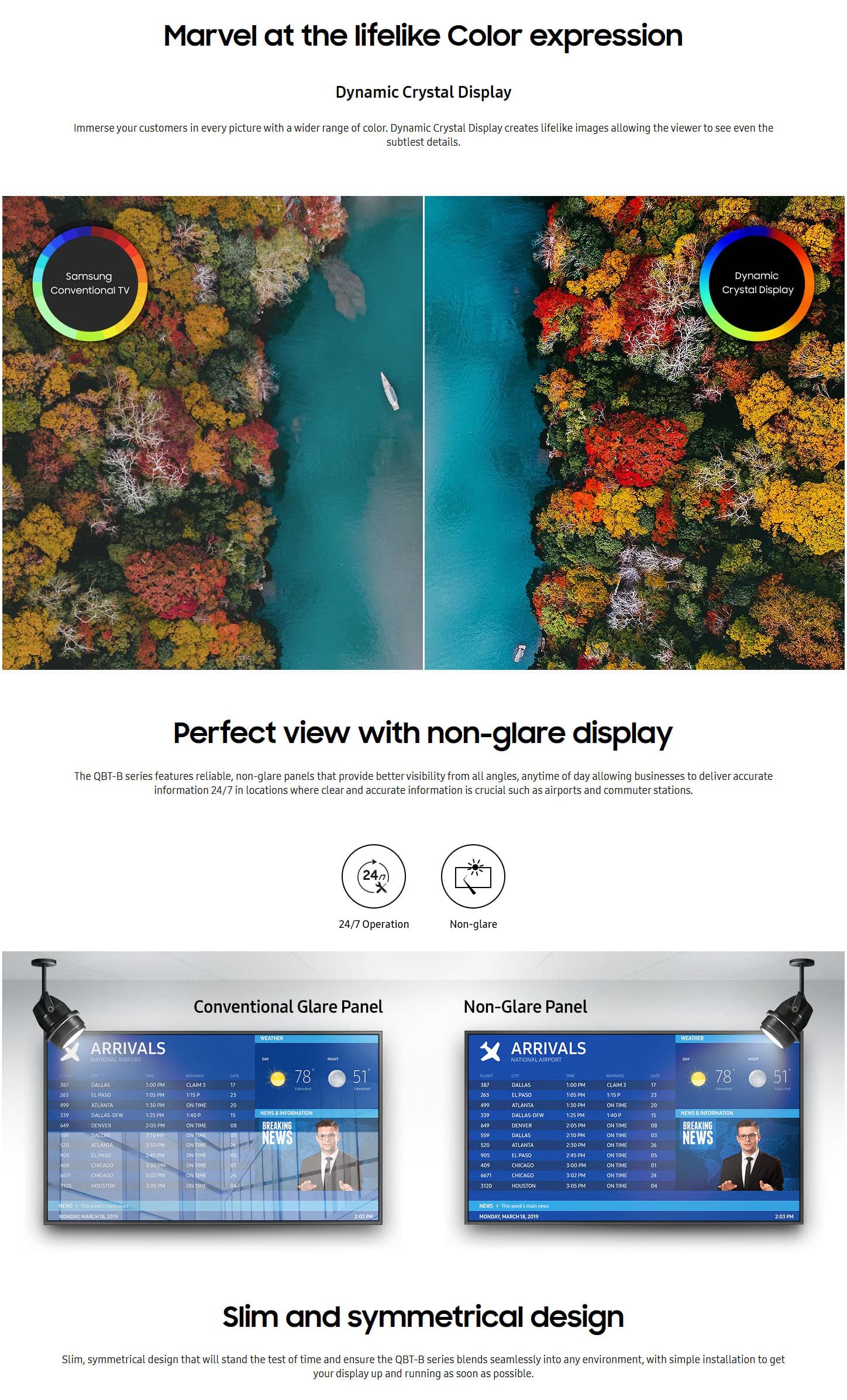 Samsung LH98QBTBPGCXEN 98 QBT Flat Panel Digital Signage ALL 4