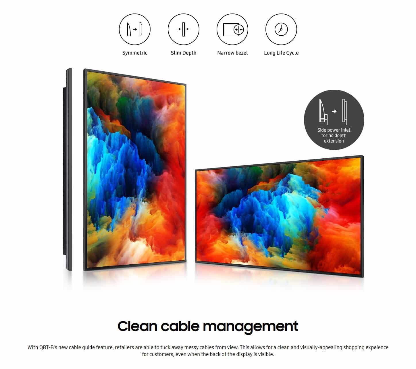 Samsung LH98QBTBPGCXEN 98 QBT Flat Panel Digital Signage ALL 5