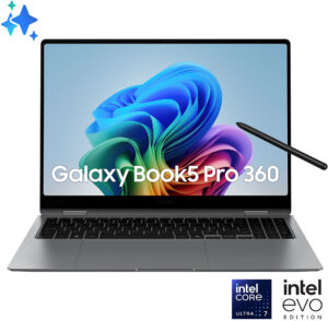 Samsung Galaxy Book5 Pro 360 (16", Core Ultra 7, 16GB/512GB) 2-in-1 Laptop, Copilot+ PC Win11 Home