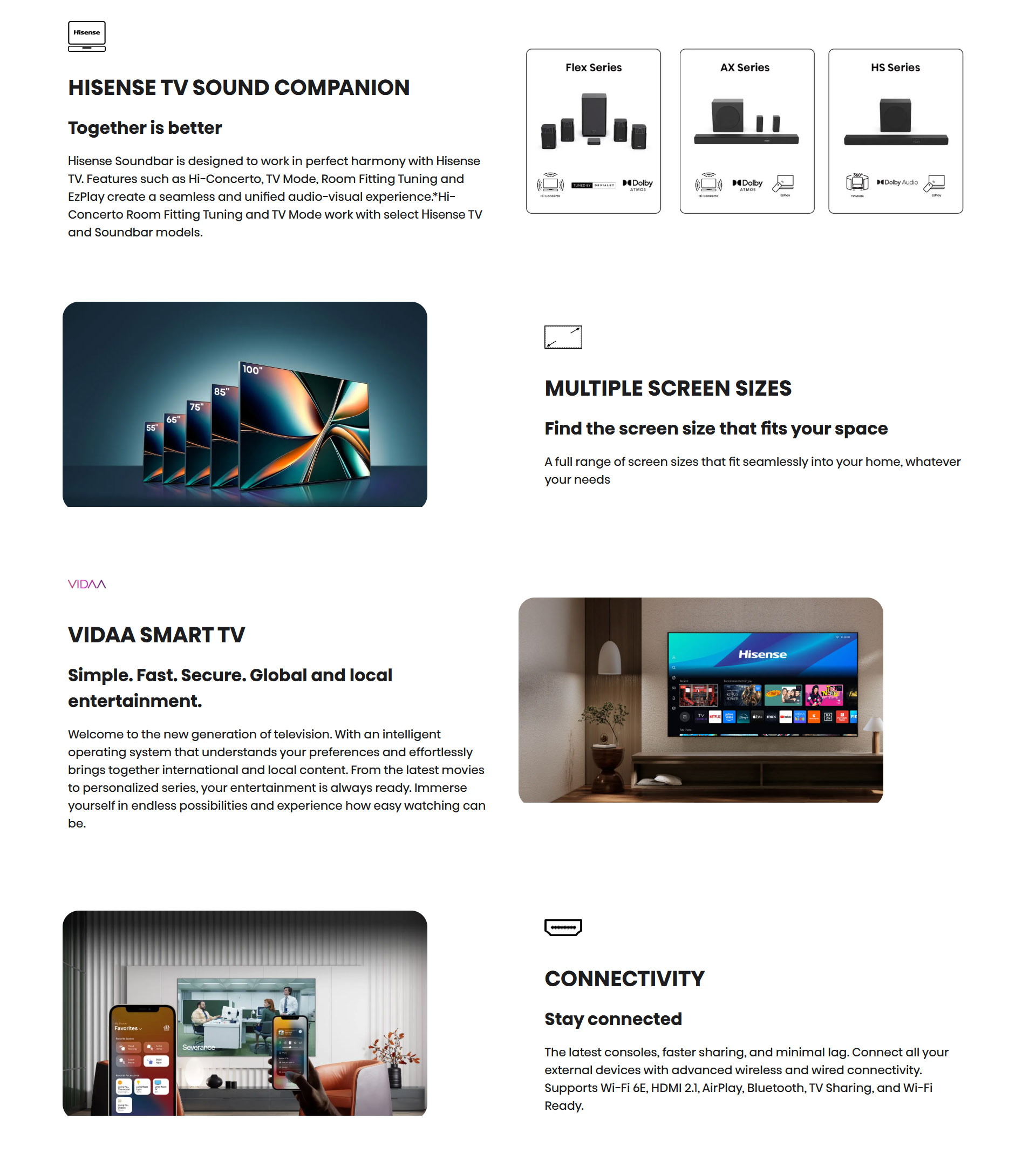 Hisense 65U7Q 65 4K Ultra HD ULED Smart TV Wi-Fi ALL 6