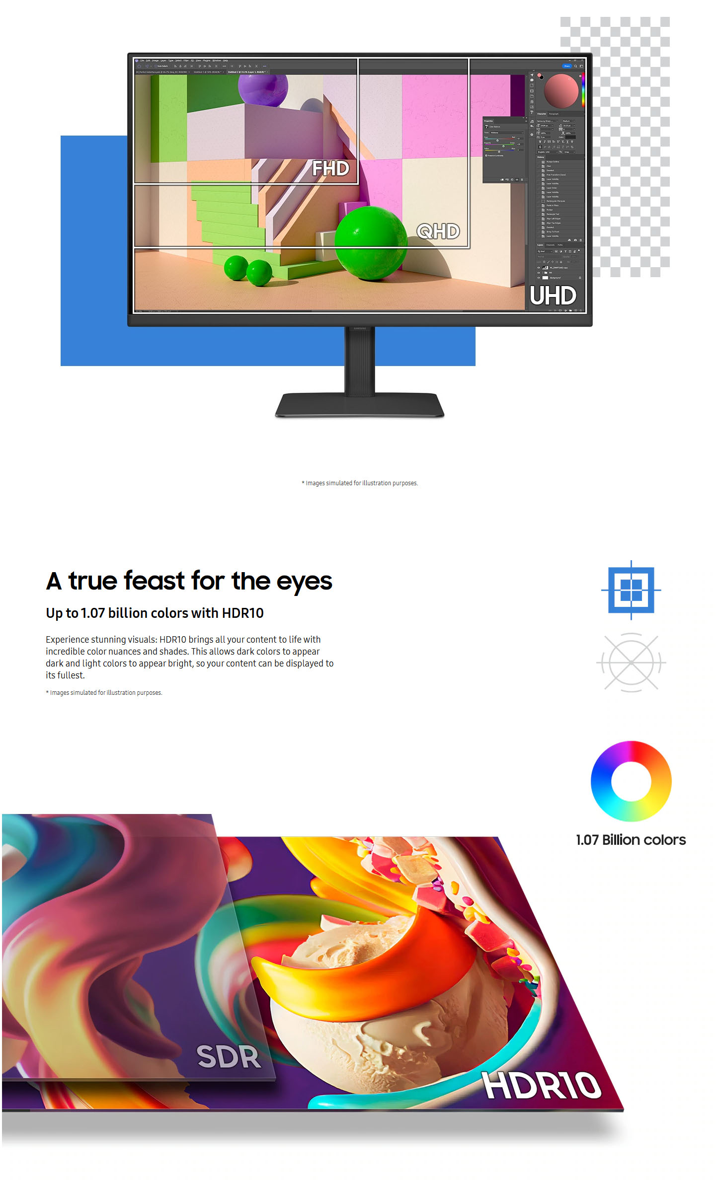 Samsung LS37D800UAUXEN 37 ViewFinity S8 UHD High Resolution Monitor ALL 2