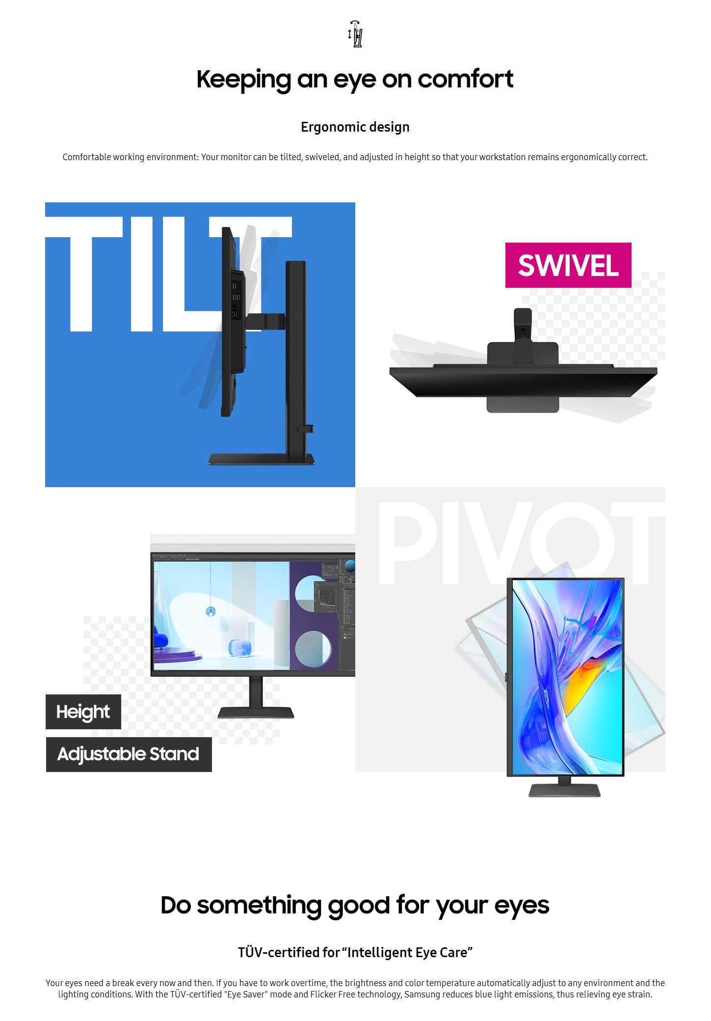 Samsung LS37D800UAUXEN 37 ViewFinity S8 UHD High Resolution Monitor ALL 7