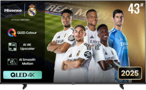 Hisense 43E7Q 43" QLED 4K Ultra HD Smart TV Wi-Fi
