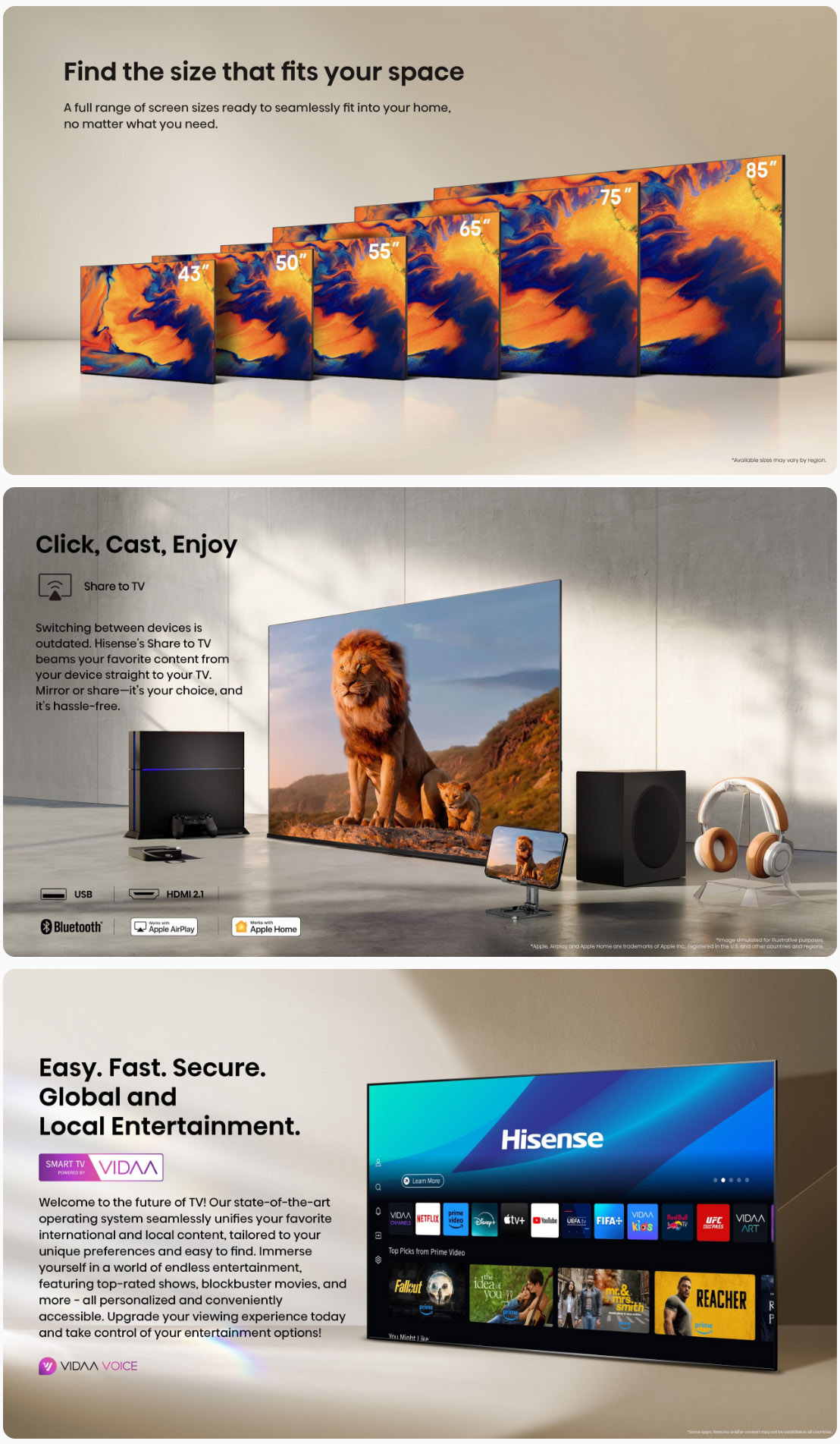 Hisense 43E7Q 43 QLED 4K Ultra HD Smart TV Wi-Fi ALL 4