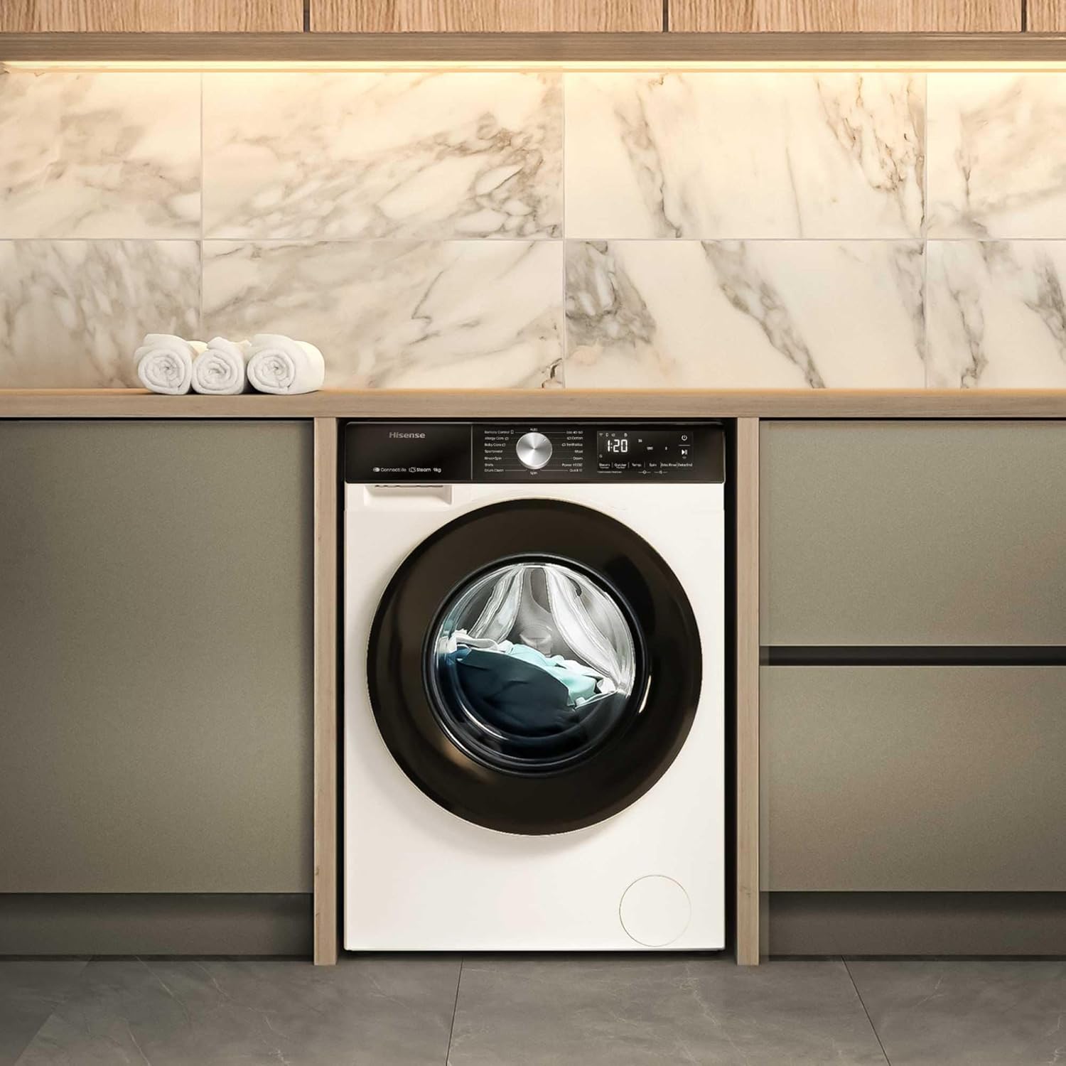 Hisense WF3S9043BW3 3S Series 9Kg 1400rpm Class A Washing Machine - Image 4
