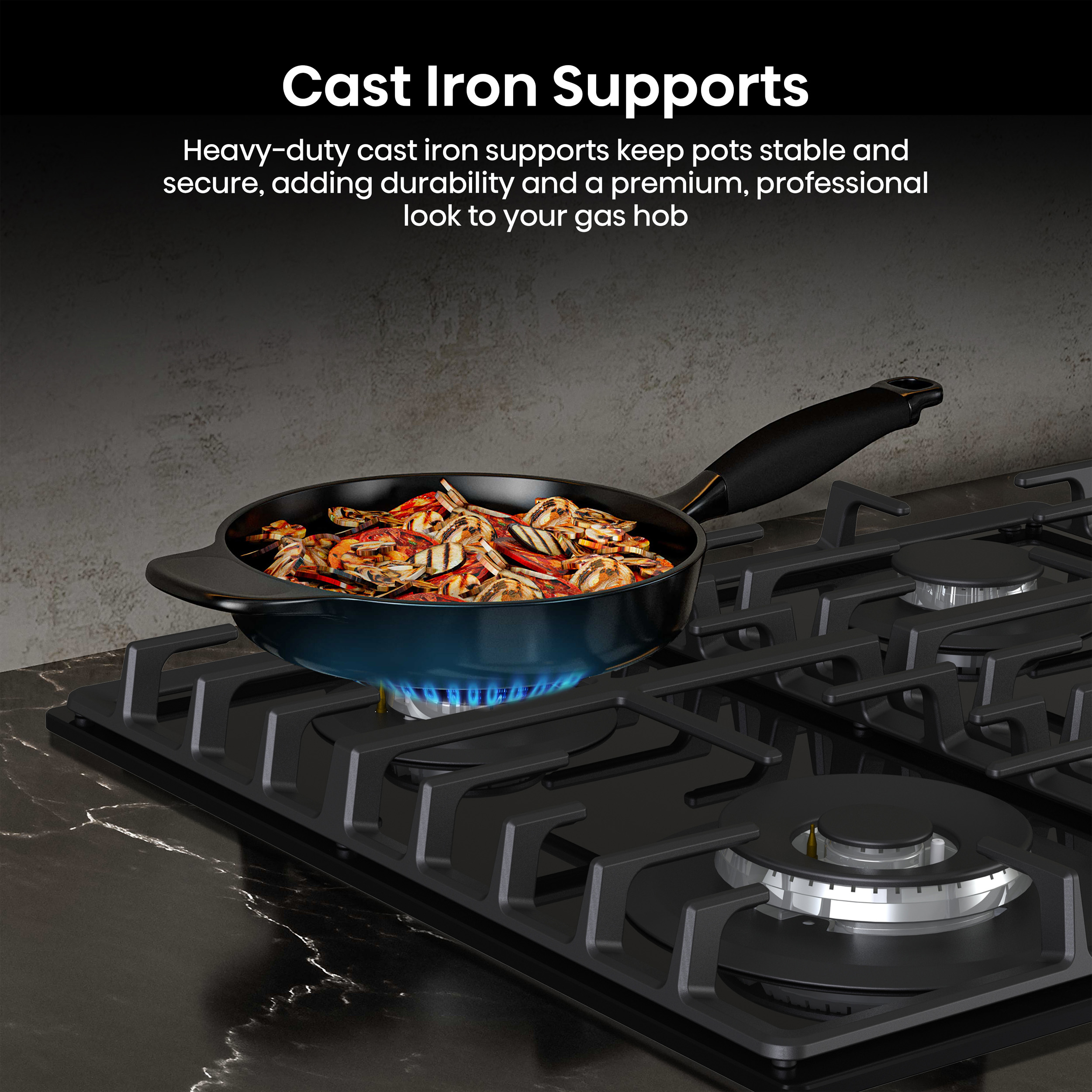 Hisense GG663BHF 60cm 4 Burner Gas Hob - Image 7